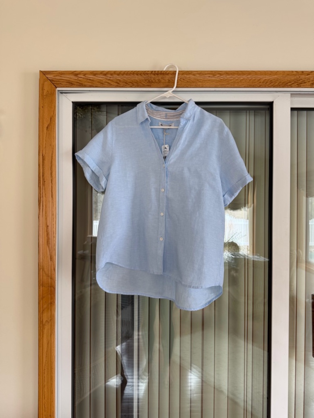 NWT Tommy Bahama Coastalina Sky Blue Linen Camp Shirt